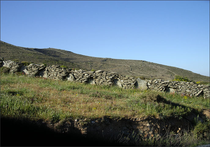 Traditional Andriot stone walls