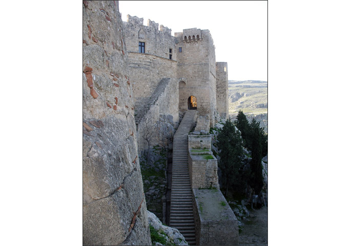 Lindos, the entrance to the acropolis